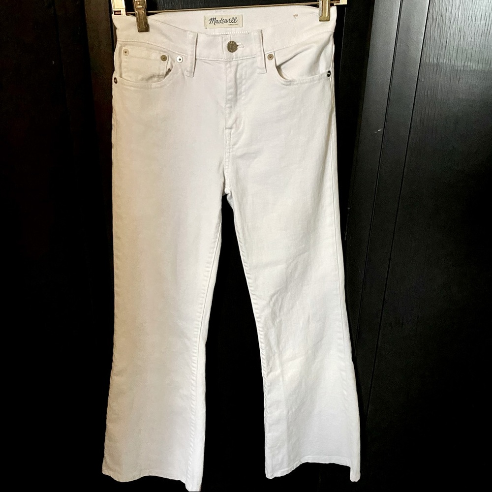Madewell Flea Market Flare White Pants size 25